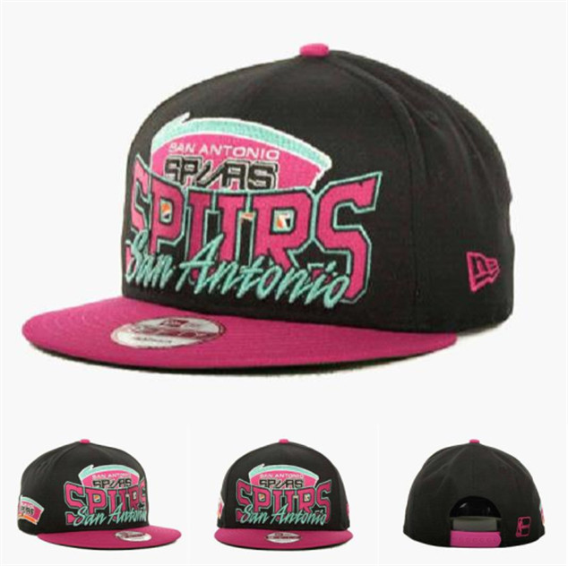 NBA San Antonio Spurs Black Pink Hats